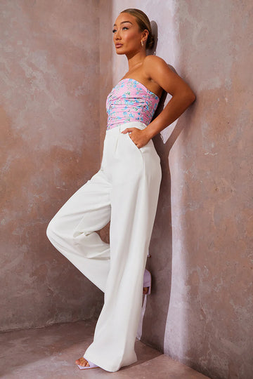 Tailored Wide Leg Trousers